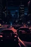 Placeholder: late night city with fast cars that has The weeknd vibe