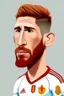 Placeholder: Sergio Ramos Spanish soccer player 2d cartoon