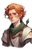 Placeholder: young white male from dungeons and dragons that died, medium size hair, undercut, warlock, cartoon, digital art, high resolution