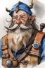 Placeholder: watercolour portrait of a Dwarf prospector named Dazlyn Grayshard dnd