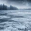 Placeholder: winter landscape, ice field, dream, dreamlike, foggy