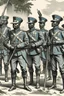 Placeholder: army of distopian victorian soldiers african