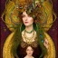 Placeholder: portrait of woman queen of peacocks, stunning, beautiful, gorgeous, realistic, photo illustrative, ornate, 8K resolution, high-quality, fine-detail, digital art, detailed matte, brian froud, howard lyon, selina french, anna dittmann, annie stokes, lisa parker, greg rutowski, alphonse mucha