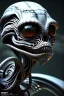 Placeholder: alien, head, dark, evil, weapons, blood, 8k, finely detailed, photo realistic, HR Giger style