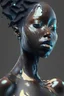 Placeholder: AI black woman glass marble body art realisticv2 surrealism 4k resolution