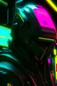 Placeholder: capybarra with rilfe M4 with helmet with neon background color with text Szczepan with cyberpunk style