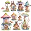 Placeholder: Fairy House Watercolor Fantasy Clipart