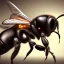 Placeholder: depth of field, cyborg bee, macro lens