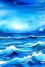 Placeholder: blue light water sea watercolor