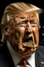 Placeholder: president donald trump with feces coming out of his mouth