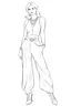 Placeholder: Coloring page of a elegant fashion model woman, dynamic poses, full body portrait, thick and clean lines, clean details, ar 2:3, no-color, coloring page style, no-turban, coloring page style, non background, non color, non shading, no-grayscale, coloring page for adults