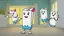 Placeholder: cartoon milk carton dancing