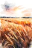 Placeholder: watercolor drawing of a Russian wheat field on a white background, Trending on Artstation, {creative commons}, fanart, AIart, {Woolitize}, by Charlie Bowater, Illustration, Color Grading, Filmic, Nikon D750, Brenizer Method, Perspective, Depth of Field, Field of View, F/2.8, Lens Flare, Tonal Colors, 8K, Full-HD, ProPhoto RGB, Perfectionism, Rim Lighting, Natural Lighting, Soft Lighting, Acc