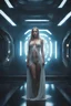 Placeholder: A science-Fiction Space Opera - A long time ago in a galaxy far, far away there lived a tiny, thin, slender, little woman named Petra Payton, a voluptuous beauty , inspired by all the works of art in the world, Absolute Reality, Reality engine, Realistic stock photo 1080p, 32k UHD, Hyper realistic, photorealistic, well-shaped, perfect figure, perfect face, laughing, a multicolored, watercolor stained, wall in the background,