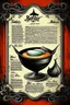 Placeholder: vintage cafe menu, Halloween, bat soup