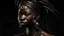 Placeholder: Artemis as a black woman, 90mm studio photo, hyperrealistic