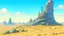 Placeholder: A forenoon landscape moebius style