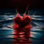 Placeholder: electric heart red water