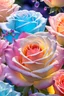 Placeholder: Trés belles roses, rainbows, beautiful colors gardens , flowers, cascades