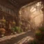 Placeholder: An abandoned city marketplace, unreal-5 engine volumetric lighting, intricate details, realistic style, artstudio trending