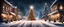 Placeholder: Hyper Realistic Christmas Celebrations In A Street at Snowfall Night with a Big Christmas Tree & garland Lights