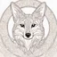 Placeholder: outline art, coloring pages, white Background, sketch style, only use outline, mandala stile, clean line art, white background, no shadow and clear and well, MANDALA Fox