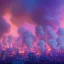 Placeholder: factory of colors. smoke rises from multi-colored glassware. color swatches in the background. hyperdetailed, warm colors, detailed painting, photorelistic, oil on canvas, light dust, futuristic. volumetric lighting