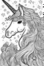 Placeholder: coloring book page of a magical unicorn