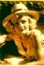Placeholder: Jean harlow, in the sun, polaroid