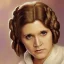 Placeholder: [[extrem beautiful photorealistic young Carrie Fisher as Princess Leia]] :: [[photorealistic brown eyes, short hair, head and shoulders portrait, 8k resolution photorealistic portrait by Greg Rutkowski, Artgerm, WLOP, Alphonse Mucha, dynamic lighting, hyperdetailed, intricately detailed, triadic colors]]