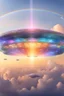 Placeholder: ufo rainbow, cité cristal très futuriste ultra moderne, ufos fleet, intergalactic,