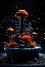 Placeholder: Exotic Flora, fauna, mushrooms, fungi and coral dripping black liquid in the Multiverse