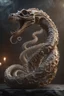 Placeholder: Bone Naga with tentacles . full body shot. fantasy and horror setting, Cinematic lighting, Volumetric lighting, Epic composition, Photorealism, Very high detail, Character design, Unreal Engine, Octane render, HDR, Subsurface scattering, fantasy art,