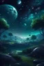 Placeholder: 70. Fabulous landscape forest, night, on the background of outer space, planets, stars, hyperdetalization, mysticism, illumination, fantasy, gloomy atmosphere, clear drawing of details, hyper realistic, beautiful, lumen, professional photo, beautiful, 5d, realistic, 64k, high resolution, high detail, cgi, hyperrealism,f/16, 1/300s. highly detailed digital painting, realistic.