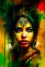 Placeholder: Portrait of An Indian beautiful woman by Jeremy Mann and Russ Mills, 8k resolution concept art triadic colors intricately detailed trending on Artstation