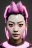 Placeholder: portrait, Asian cyborg woman, samurai warrior :: symmetry photography, cyberpunk style, pink hair, glow makeup:: black samurai army, katana, japanese traditional ornaments, pink, white, black, glow eyes, cinematic, Ultra realistic, dark scene, soft color, highly detailed, unreal engine 5, RTX, ultra detail, 3d, finely drawn, high definition.