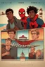 Placeholder: Netflix's Outer Banks in the style of Spiderman Into The Spiderverse.