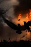 Placeholder: crows circling the fire