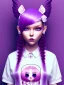 Placeholder: kawaii girl, purple hair, cute, kawaii clothes