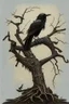 Placeholder: The symbol for Kharzak is a black raven perched on a gnarled branch of a dead tree