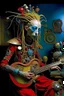 Placeholder: photo by tim walker : loan-blend human-alien biomorphic-animals squid indefinite head extreme wide shot head to toe portrait of weird krofft pufnstuff puppet voodoo cutie sitar player king human nervous systems, renaissance faire alex grey hyper detailed michael cheval with a playful expression made out of mechanical parts and robot arms; cyborg details, unusual and obscure photograph by františek vobecký of a surreal scene of ghastly men, pop art, clive barker style, 300mm f/.8, raw cinematic p