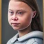 Placeholder: portrait of Greta Thunberg as the pope