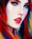 Placeholder: Masterpiece, best quality, The Face of the Curious Female by Bryen Frost rework. trace light, painted impressionist brush strokes. Paint spatters, drips, drabs, dynamic, artstation, artgerm