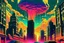 Placeholder: retro anime style, serius dark 1990s anime style, city, atomic mushroom cloud, synthwave