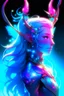 Placeholder: prismatic hair ethereal transparent prism astral projection Male antlers druid of the stars beard constellations radiance prismatic shining starlight enshrouded radiance spring blossom pink cheerful rainbow elf