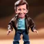 Placeholder: wide view Fonzie Winkler toy Action figure doll 1975 realistic (thumbs-up) (face) Forehead grin, fonzarelli, jukebox background, eyes