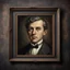 Placeholder: Hyper Realistic vintage frame portrait of Henry Avery on a rustic dark wall