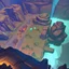 Placeholder: stylized,canyon,dungeons map,futuristic,roboquest,top view,4k,details stylized,boss enermy