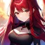 Placeholder: 8k, Girl, high quality, detailed, red hair, red eyes, beautiful lighting,