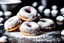 Placeholder: mini donuts completely covered in powdered sugar